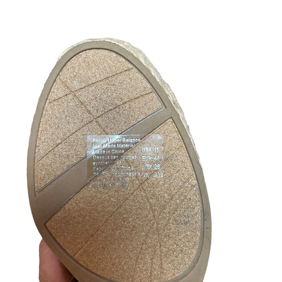 BRASH NWT Black Open-Toe Slingback Wedge Heel Shoes Size 11 - Picture 6 of 15